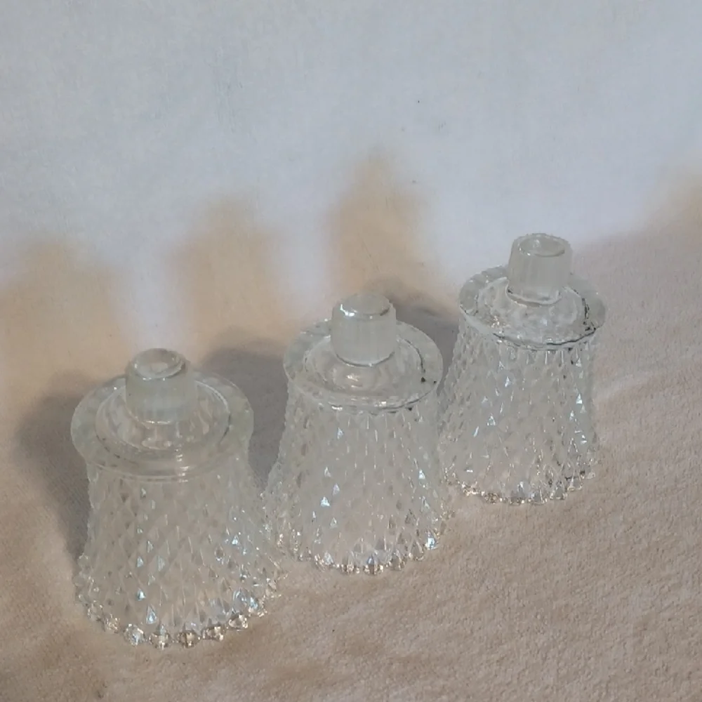 Home Interiors Clear Glass Candle Holders Set Of 3 Votive Cups